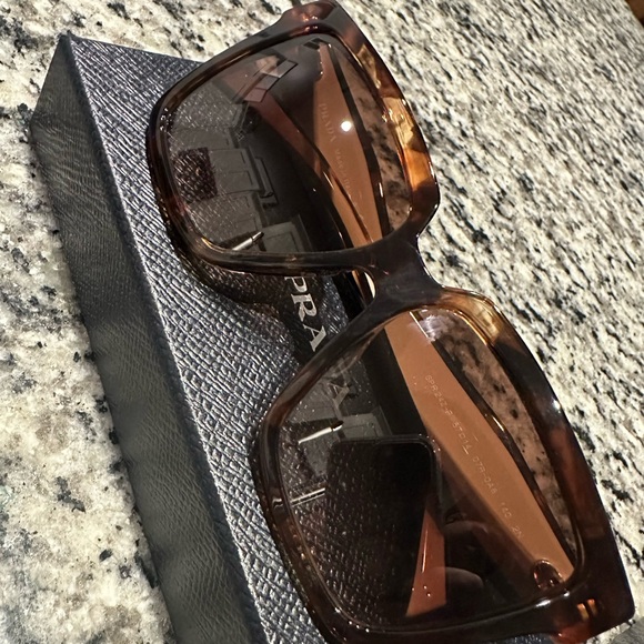 Prada Tortoise Shell Sunglasses for Men - Picture 1 of 9
